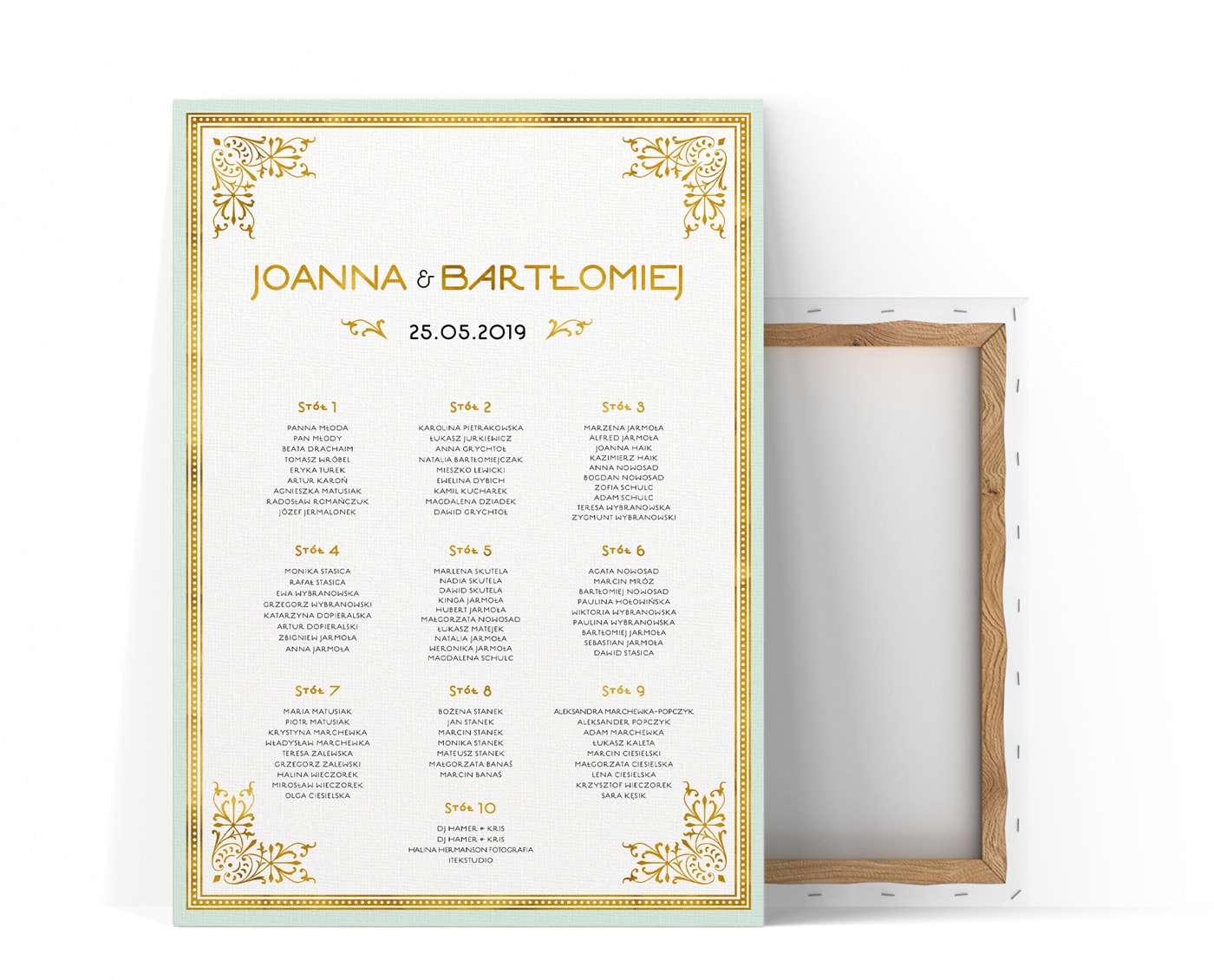 Plan stołów na wesele, złoty, klasyczny, elegancki