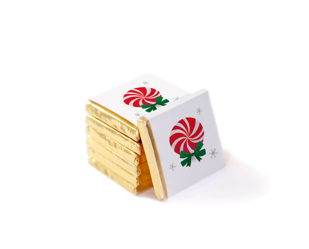 prezenty dla klientów, firmowe upominki świąteczne, czekoladki z logo